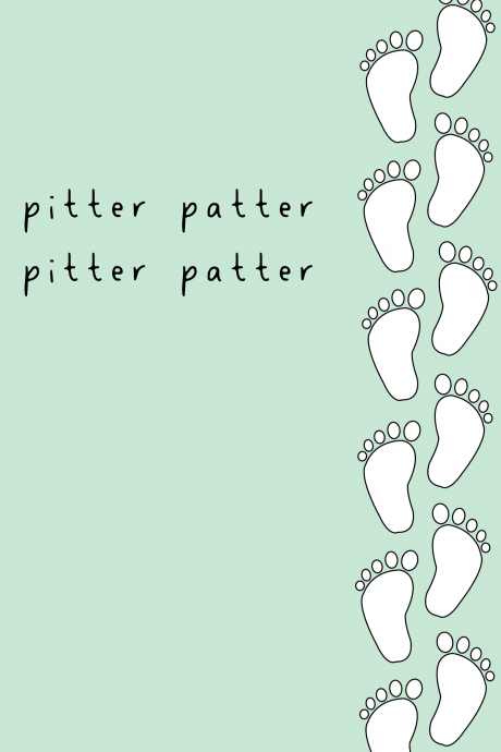 Pitter Patter - New Baby Card