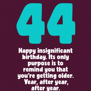 Insignificant 44th Birthday