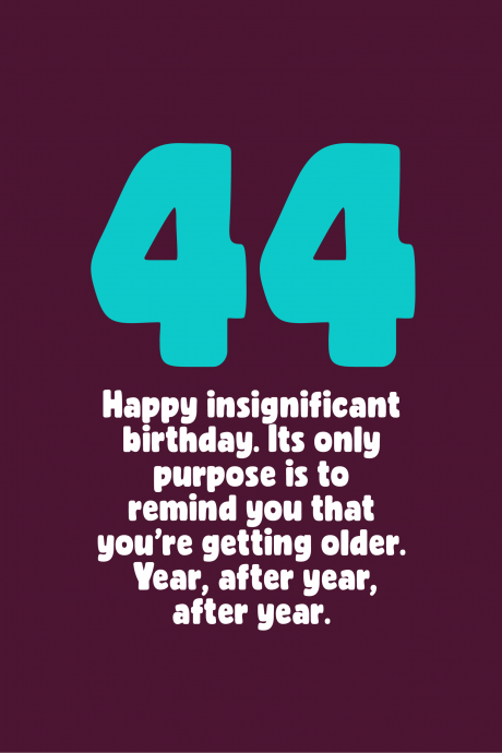 Insignificant 44th Birthday