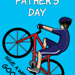 Happy Father's Day Wheelie Biker Card