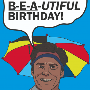 Bruce Almighty Birthday Card