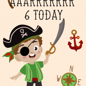 Pirate Card - Six Today