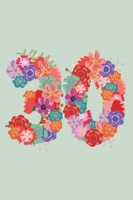 30th Birthday Flowers - Happy 30th Birthday