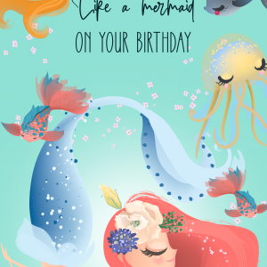 Mermaid Sparkle Birthday Card