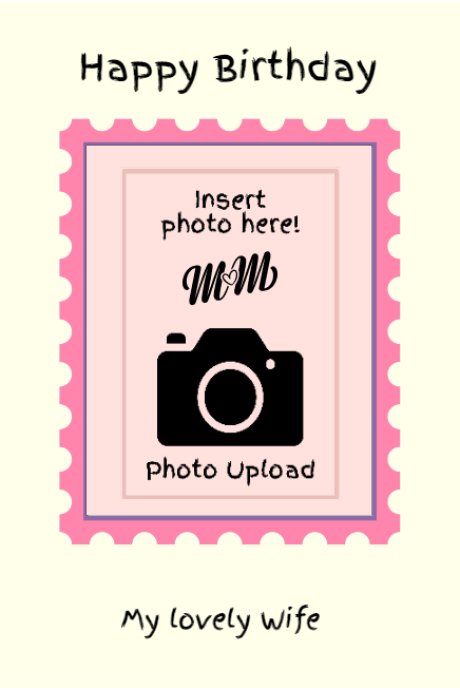 Photo Upload Stamp Card