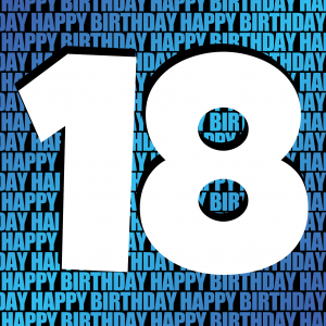 18th Happy Birthday Card