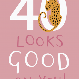 40 Looks Good On You Birthday Card